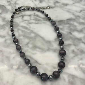 Purple beaded necklace